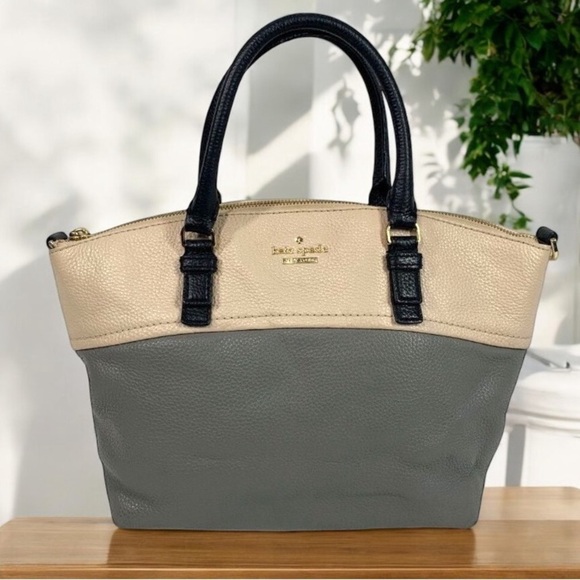 KATE SPADE New York Jackson Street Dixon Satchel bag PXRU7835 Grey/Cream - Picture 1 of 9
